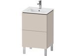 Duravit L-Cube Waschtisch-Unterschrank LC667109191 52x42,1x70,4cm, 2 Auszüge, stehend, taupe matt