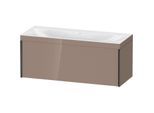 Duravit XViu Waschtisch-Unterschrank XV4612NB286C 120x48cm, 1 Auszug, ohne Hahnloch, schwarz matt, Rahmen C, cappucino hochglanz