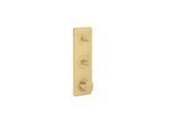 hansgrohe Thermostat Modul 380/120 UP FS 49701250 Unterputz, mit Platte für 2 Verbraucher, Brushed Gold Optic