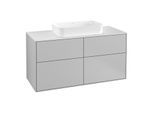 Villeroy und Boch Finion Waschtischunterschrank G26100GJ 120x60,3cm, Emotion, Abdeckplatte white matt, Light grey matt