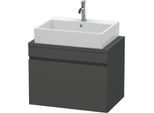 Duravit DuraStyle Waschtisch-Unterschrank DS530104949 70 x 47,8 cm, graphit matt, für Konsole, 1 Auszug