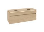 Villeroy & Boch Legato Waschtischunterschrank B592L0VJ 140x55x50cm, mit LED-Beleuchtung, Nordic Oak