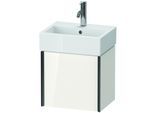 Duravit XViu Waschtisch-Unterschrank XV4231RB285 43,4x33,4x39,7cm, schwarz matt, rechts, weiß hochglanz