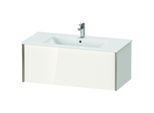 Duravit XViu Waschtisch-Unterschrank XV40270B122 101 x 40 x 48 cm, weiß hochglanz, 1 Auszug, wandhängend, champagner matt