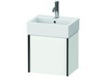 Duravit XViu Waschtisch-Unterschrank XV4231LB218 43,4x33,4x39,7cm, schwarz matt, links, weiß matt