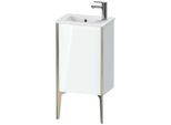 Duravit XViu Waschtisch-Unterschrank XV4480RB185 41x29x59,4cm, stehend, champagner matt, Anschlag rechts, weiß hochglanz