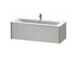 Duravit XViu Waschtisch-Unterschrank XV40280B107 121 x 40 x 48 cm, betongrau matt, 1 Auszug, wandhängend, champagner matt