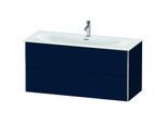 Duravit XSquare Waschtisch-Unterschrank XS432609898 121x56x47,8cm, Nachtblau seidenmatt, 2 Schubkästen