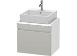 Duravit DuraStyle Waschtisch-Unterschrank DS530000718 60 x 47,8 cm, betongrau/weiß matt, für Konsole, 1 Auszug