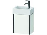 Duravit XViu Waschtisch-Unterschrank XV4230RB218 36,4 x 39,7 x 23,4 cm, rechts, weiß matt, 1 Tür, schwarz matt
