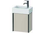 Duravit XViu Waschtisch-Unterschrank XV4230LB291 36,4 x 39,7 x 23,4 cm, links, taupe matt, 1 Tür, schwarz matt