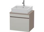 Duravit DuraStyle Waschtisch-Unterschrank DS530000743 60 x 47,8 cm, betongrau/basalt matt, für Konsole, 1 Auszug