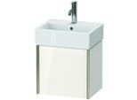 Duravit XViu Waschtisch-Unterschrank XV4231LB122 43,4x33,4x39,7cm, champagner matt, Tür links, weiß hochglanz