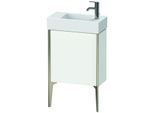 Duravit XViu Waschtisch-Unterschrank XV4532RB118 48,4 x 49,3 x 23,4 cm, rechts, weiß matt, 1 Tür, champagner matt
