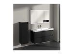 Villeroy und Boch Skyla Seitenschrank C80200VL 1 Tür, 1 Schublade, 350 x 1000 x 349 mm, Volcano Black / Volcano Black