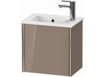 Duravit XViu Waschtisch-Unterschrank XV4024RB186 41x29x40cm, wandhängend, champagner matt, Anschlag rechts, cappucino hochglanz