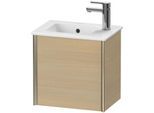 Duravit XViu Waschtisch-Unterschrank XV4024LB171 41x29x40cm, wandhängend, champagner matt, Anschlag links, mediterrane eiche