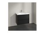 Villeroy und Boch Skyla Waschtischunterschrank C79600VL 2 Auszüge, 772 x 596 x 439 mm, Volcano Black