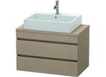 Duravit DuraStyle Waschtisch-Unterschrank DS530707575 80 x 47,8 cm, leinen, für Konsole, 2 Schubkästen