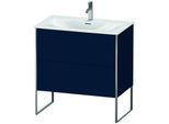 Duravit XSquare Waschtisch-Unterschrank XS452409898 81x84x47,8cm, Nachtblau seidenmatt, 2 Auszüge