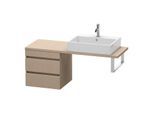 Duravit DuraStyle Waschtisch-Unterschrank DS532707575 50 x 47,8 cm, leinen, für Konsole, 2 Schubkästen