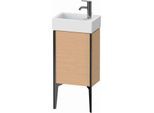 Duravit XViu Waschtisch-Unterschrank XV4530RB212 36,4 x 49,3 x 23,4 cm, rechts, eiche gebürstet, 1 Tür, schwarz matt