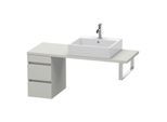 Duravit DuraStyle Waschtisch-Unterschrank DS532500707 30 x 47,8 cm, betongrau matt, für Konsole, 2 Schubkästen