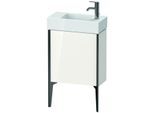 Duravit XViu Waschtisch-Unterschrank XV4532LB222 48,4 x 49,3 x 23,4 cm, links, weiß hochglanz, 1 Tür, schwarz matt