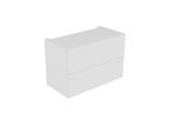 Keuco Edition 11 Modul-Unterbauschrank 31316300100 105 x 70 x 53,5 cm, mit LED-Beleuchtung, Lack Seidenmatt, Glas Weiß