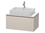 Duravit L-Cube Waschtisch-Unterschrank LC580209191 82 x 47,7 cm, taupe matt, für Konsole, 1 Auszug
