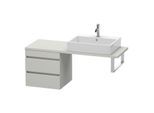 Duravit DuraStyle Waschtisch-Unterschrank DS532700707 50 x 47,8 cm, betongrau matt, für Konsole, 2 Schubkästen