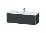 Duravit XViu Waschtisch-Unterschrank XV40280B149 121 x 40 x 48 cm, graphit matt, 1 Auszug, wandhängend, champagner matt