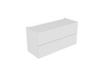 Keuco Edition 11 Modul-Unterbauschrank 31317180100 140 x 70 x 53,5 cm, mit LED-Beleuchtung, Lack Seidenmatt, Glas Cashmere klar