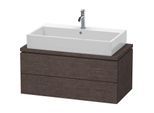 Duravit L-Cube Waschtisch-Unterschrank LC580807272 92 x 47,7 cm, eiche dunkel gebürstet, für Konsole, 2 Schubkästen