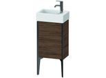 Duravit XViu Waschtisch-Unterschrank XV4530LB221 36,4 x 49,3 x 23,4 cm, links, nussbaum dunkel, 1 Tür, schwarz matt