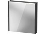 Duravit D-Code Spiegelschrank DC7105R49491000 650x700 mm, Graphit Matt, mit Beleuchtung und Steckdose E