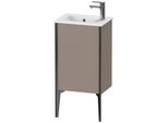 Duravit XViu Waschtisch-Unterschrank XV4480LB243 41x29x59,4cm, stehend, schwarz matt, Anschlag links, basalt matt