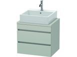 Duravit DuraStyle Waschtisch-Unterschrank DS530500707 60 x 47,8 cm, betongrau matt, für Konsole, 2 Schubkästen
