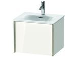Duravit XViu Waschtisch-Unterschrank XV40310B185 51x42x39,7cm, 1 Auszug, champagner matt, weiß hochglanz