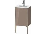 Duravit XViu Waschtisch-Unterschrank XV4068RB186 43x31x59,1cm, 1 Tür, champagner matt, rechts, cappucino hochglanz