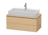 Duravit L-Cube Waschtisch-Unterschrank LC580803030 92 x 47,7 cm, Eiche natur, für Konsole, 2 Schubkästen