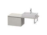 Duravit L-Cube Unterschrank LC582300707 62 x 47,7 cm, betongrau matt, für Konsole, 1 Auszug
