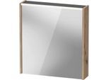 Duravit D-Code Spiegelschrank DC7105L55551000 650x700 mm, Eiche marmoriert, mit Beleuchtung und Steckdose E