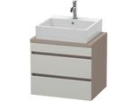 Duravit DuraStyle Waschtisch-Unterschrank DS530500743 60 x 47,8 cm, betongrau/basalt matt, für Konsole, 2 Schubkästen