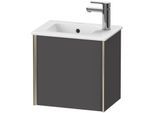 Duravit XViu Waschtisch-Unterschrank XV4024RB149 41x29x40cm, wandhängend, champagner matt, Anschlag rechts, graphit matt
