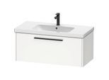 Duravit D-Code Waschtischunterschrank DC46680BD180000 Griff Diamantschwarz, Weiß Matt, Wandhängend, Auszug 1, 984x400x460 mm