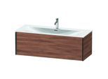 Duravit XViu Waschtisch-Unterschrank XV40360B279 121 x 39,7 x 48 cm, nussbaum natur, 1 Auszug, schwarz matt