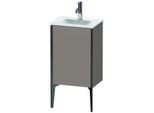 Duravit XViu Waschtisch-Unterschrank XV4068LB243 43x31x59,1cm, 1 Tür, schwarz matt, Tür links, basalt matt