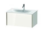 Duravit XViu Waschtisch-Unterschrank XV40340B185 81 x 39,7 x 48 cm, weiß hochglanz, 1 Auszug, champagner matt
