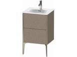 Duravit XViu Waschtisch-Unterschrank XV40690B111 51x42x59,1cm, 2 Auszüge, champagner matt, eiche kaschmir